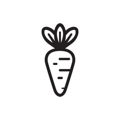 Obraz premium Vector carrot logo template