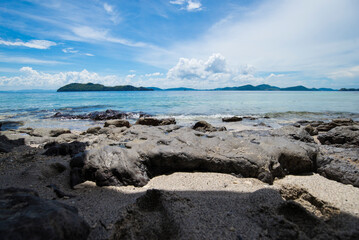 beautiful beach and sea in koh samui island thailand