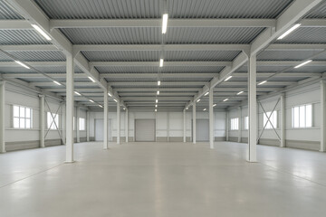 empty corridor in modern office building