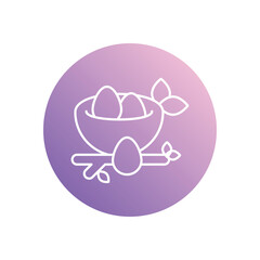 Nest icon vector stock illustration
