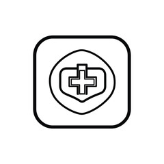 Obraz premium first aid sign icon