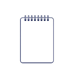 Blank notepad mockup template for design and presentation of notes and sketches vector illustration