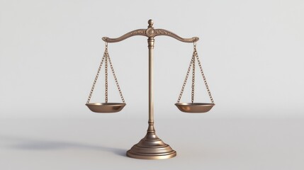 Antique Bronze Scales of Justice: Symbol of Balance and Law