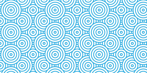 Overlapping Pattern Minimal diamond geometric waves spiral transparent and abstract circle wave line. blue seamless tile stripe geometric create retro square line backdrop pattern background.