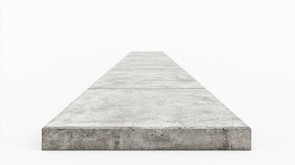 Empty, gray concrete platform