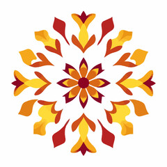 Floral mandala design vector art graphic element for decoration and pattern background illustration