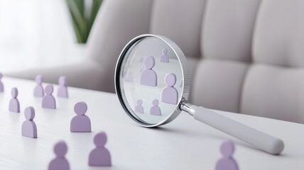 Talent Acquisition: Magnifying Glass Focusing on People talent acquisition recruitment selection