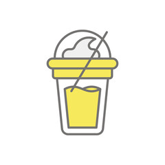 Frappe  icon vector stock illustration