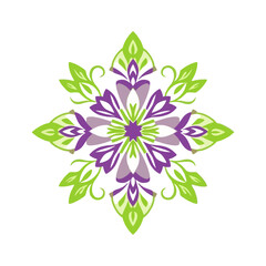 Floral vector design element flower pattern graphic art nature botanical illustration decoration mandala art