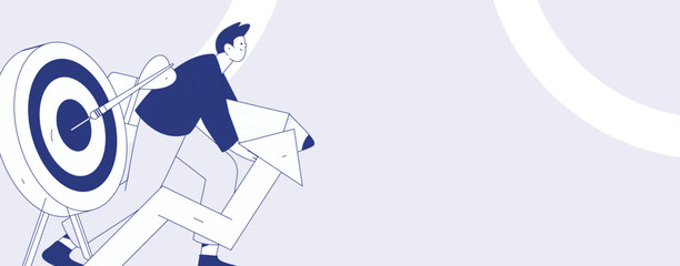 Check-in character flat vector concept operation hand-drawn illustration
