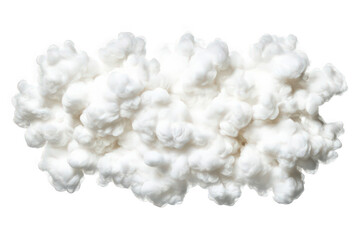 Fototapeta premium A dense, fluffy cloud formation with a soft, ethereal appearance in bright, pure white.
