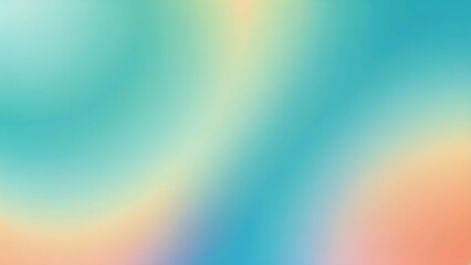 Fresh gradient background in aqua blue and mellow peach colors, smooth transition with light texture, lively and refreshing style.