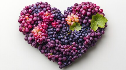 Heart-shaped grapes