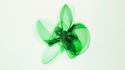 A vivid green three - leaf clover stands out distinctively against a pure white background, serving as a perfect visual for luck and nature concepts. The clover, with its fresh and healthy appearance,