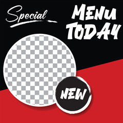 Enticing Culinary Invitation, Special Menu Announcement for Today's New Dishes