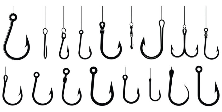 black and white fish hoke silhouette