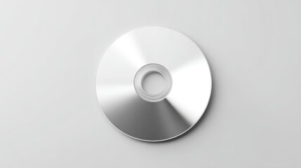 minimalistic arrangement showcasing cd disc centered on smooth monochrome background with clean lines and simplicity