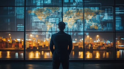 A corporate strategist assessing global trade policies and their potential impact on business operations