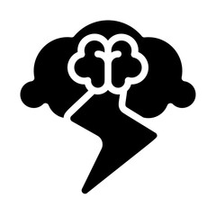 Brainstorming Cloud Solid Icon