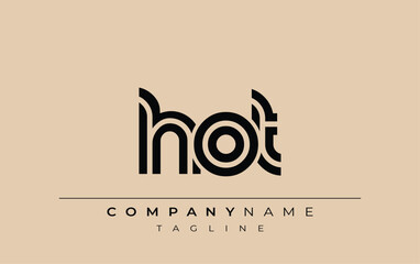 Fototapeta premium HOT Creative Unique Modern Letter Logo Design. Stylized logo featuring a unique letter design, presenting abstract minimalist aesthetics and modern appeal.