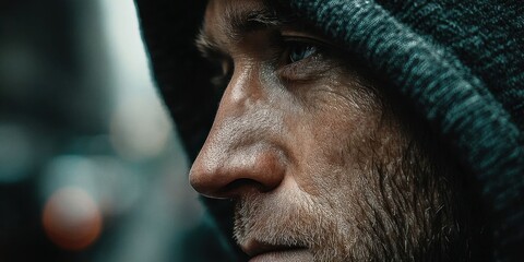 Anonymous Individual in a Hooded Garment