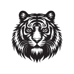 Tiger Head Vector Art