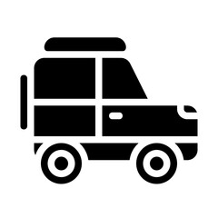 Safari jeep Solid Icon