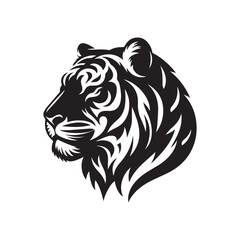 Tiger Head Vector Art