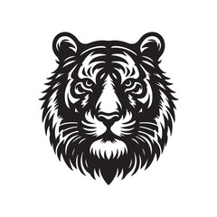 Tiger Head Vector Art