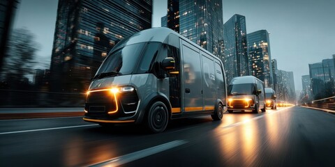 Autonomous Delivery Van on the Highway