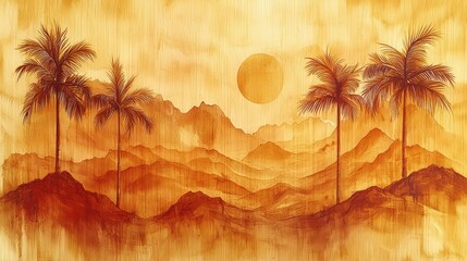 Warm Desert Sunset