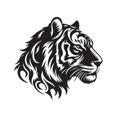 Fototapeta premium Tiger Head Vector Art