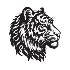 Tiger Head Vector Art