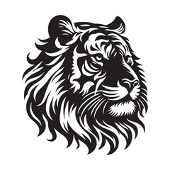 Tiger Head Vector Art