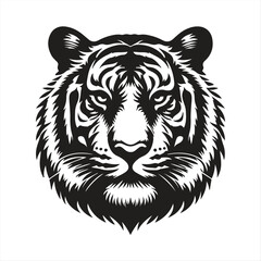 Tiger Head Vector Art