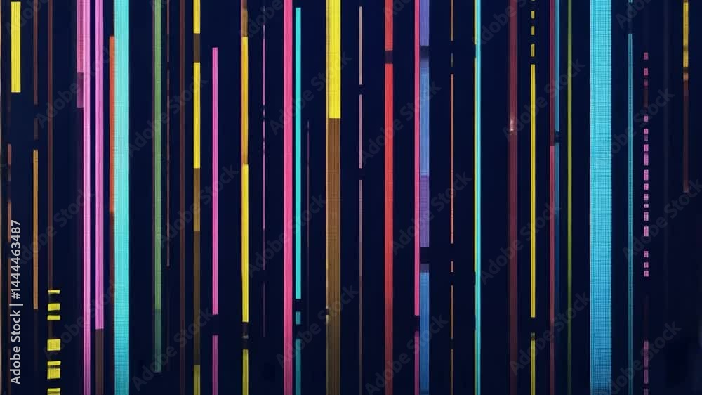 Poster colorful vertical lines creating an abstract digital background