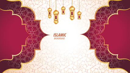 Elegant modern islamic pattern background