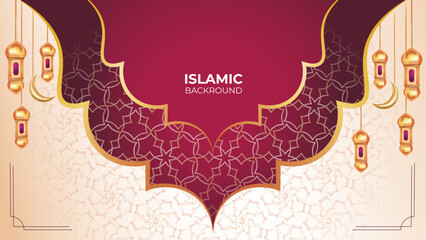 Elegant modern islamic pattern background