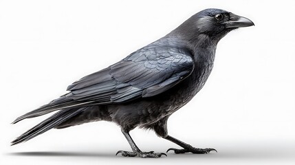 Fototapeta premium Profile view of a black bird