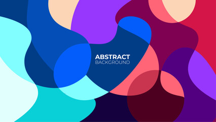 A soft colorful abstract vector banner illustration