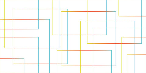 Abstract colorful geometric pattern square and random lines. Glowing Futuristic technology geometric concept. Linear background square lines Protective layer for  background brochure