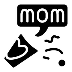 Surprise Mom Solid Icon