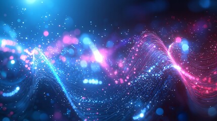 Fototapeta premium Abstract background featuring an artistic blend of blue and pink shades creating a dreamy and ethereal cosmic atmosphere of wonder