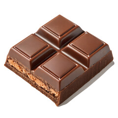 Fototapeta premium chocolate bar isolated on white background