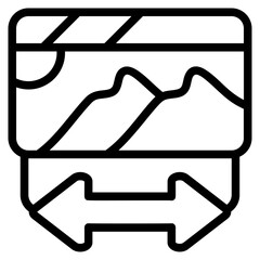 Panorama View Line Icon