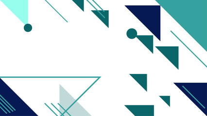 Green Abstract mosaic flat design background