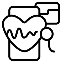 Health Monitor Line Icon