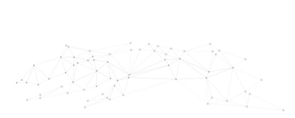 Abstract white gray digital technology futuristic communication high tech concept background. Technology dots lines connect network background.