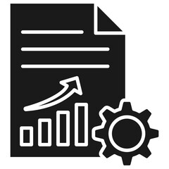 Business Report Glyph Icon