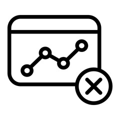 Underfitting Line Icon